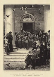 Zonen van de dapperen, de weesjongens van soldaten, Royal Military Orphan Asylum, Chelsea